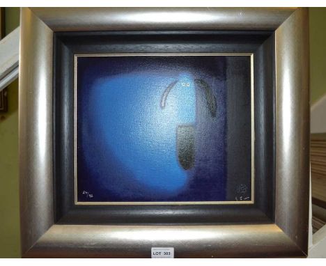 Govinder limited edition 'Good Dog' canvas print 26 x 32cm signed and numbered 24/95 in gallery frame