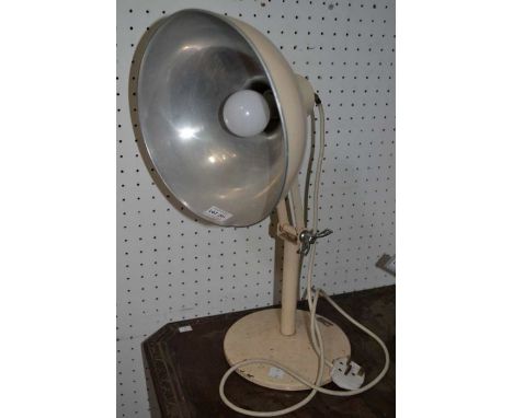 Radiary desk lamp by Hinders of London, original cream finish, 60cm incl shade - PAT tested fully working order&nbsp;