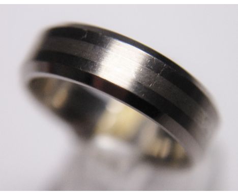 Titanium wedding ring, size V