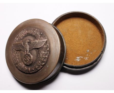Reproduction snuff box with Nazi party insignia to top