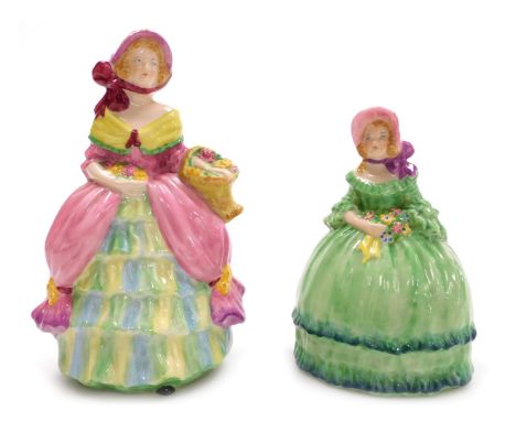 Two Goss porcelain figures, modelled as Lady Rose and Gwenda.