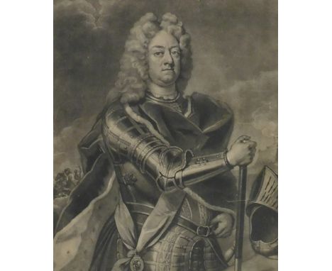An 18thC engraving, portrait of The Most Noble Prince James, Duke Ormond, gilt framed, 36.5cm x 26cm.