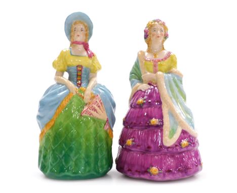 Two Goss porcelain figures, modelled as Lady Betty and Miss Julia.