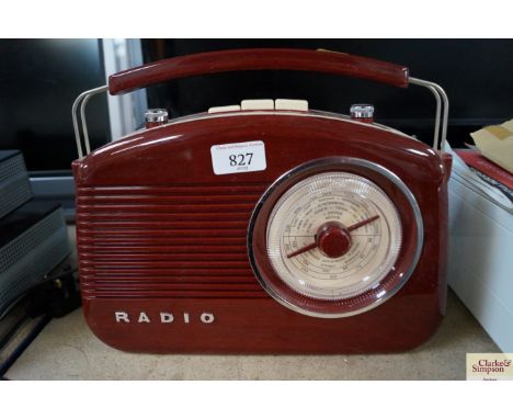 A vintage style radio