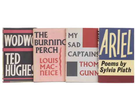 Plath (Sylvia). Ariel, 1st edition, London: Faber and Faber, 1965, original red cloth gilt, dust jacket, extremities a little