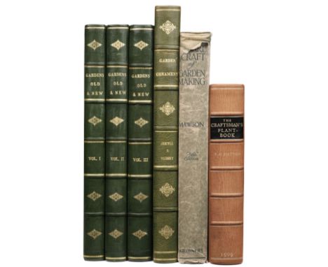 Tipping (H. A. &amp; J. Leyland, editors). Gardens Old &amp; New. The Country House &amp; its Garden Enviroment, 3 volumes, L