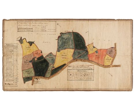 * Kent Estate Plans &amp; Rentals. A group of approximately 20 manuscript items by and relating to Lee Warly, mostly 18th cen