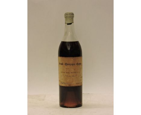 Grande Champagne Cognac, J Denis, Henry Mounie & Co, 1863, one bottle (bottled by G F Grant & Co, London. 6cm, slightly dirty