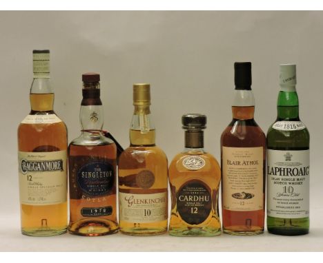 Assorted Scotch Whisky to include one bottle each: Cardhu, 12 Years Old, one bottle (boxed); The Singleton, Particular, 1978,