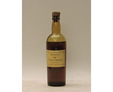 Hennessy’s Vintage Brandy, 1887, bottled 1922, one bottle (bottom shoulder)