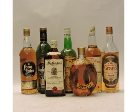 Assorted Whisky to include one bottle each: Ballantine’s Finest Scotch Whisky; Cutty Sark Blended Scots Whisky, (Berry Bros &