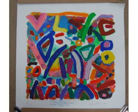 Gillian Ayres (b.1930), Tall Trees, colour lithograph, signed and dated 2005, further inscribed and dated 2008, unframed, 62c