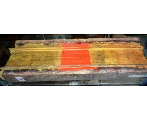 A Burmese Buddhist palm leaf manuscript ritual text, 19th century, each leaf with rows of text, set with wood cover boards, 4