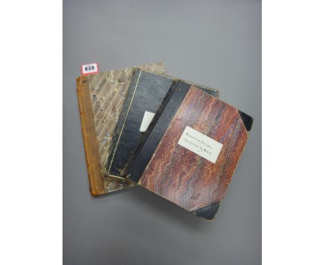 HOUSEHOLD - Cookery Recipes notebook (mid 19th century), compiled by Mrs. Mary J. Hudson (nee Bonnell). 160pp. in clear manus
