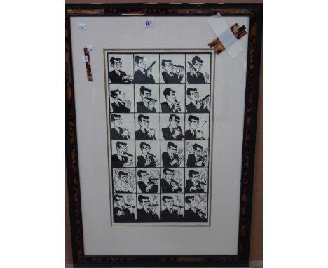 Nicholas Garland (b.1935), The Cigar, print, signed in pencil, 56cm x 31cm.  A8