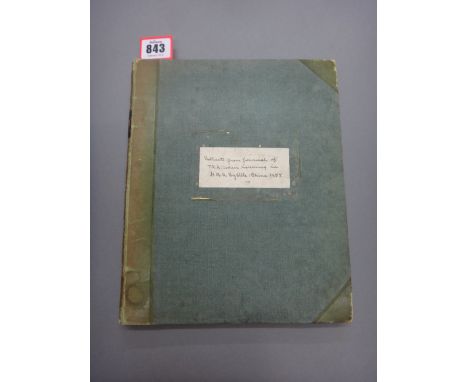 ROYAL NAVY - China Station;  manuscript journal of Thomas Keith Hudson, serving as mate / acting lieutenant HMS. Sybille duri