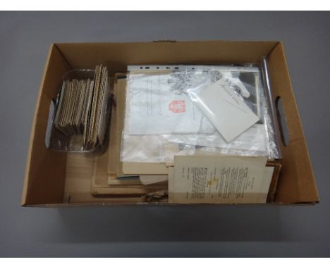 MISCELLANY - an interesting selection, early 19th / earlier 20th cents.; including manuscript material & photographs relating