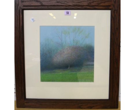 Attributed to Graham Ovenden (b.1943), The Apple Tree, pastel 29cm x 27.5cm.  N1 