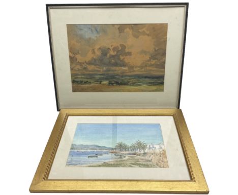 English School (19th/20th Century): 'Exmoor From Anstey Gate', watercolour unsigned, titled beneath mount 30cm x 44cm; Contin