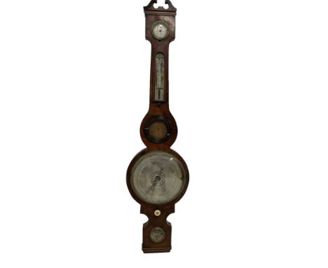 Victorian mercury barometer in a mahogany case