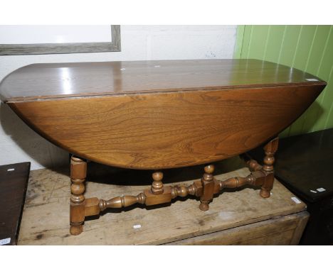 Ercol elm drop leaf gate leg coffee table