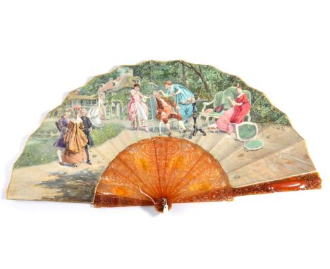 A Fine Fan by Alexandre, circa 1880, believed to have belonged to the Infanta Maria de la Paz (1862-1948), daughter of Queen 