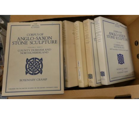 BRITISH ACADEMY (Pubs).&nbsp;&nbsp;Corpus of Anglo-Saxon Stone Sculpture. Vols. 1 (in two parts) &amp; 2 covering the Norther