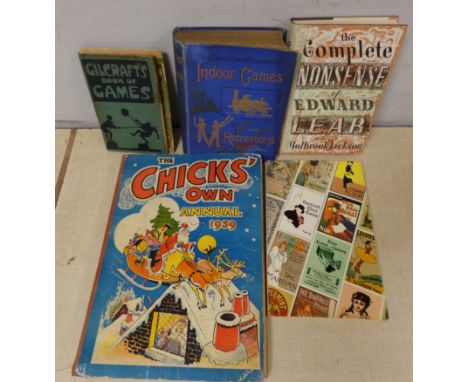 HUTCHISON G. A. (Ed).&nbsp;&nbsp;Indoor Games &amp; Recreations, A Popular Encyclopedia for Boys. Illus. Thick square 8vo. Or