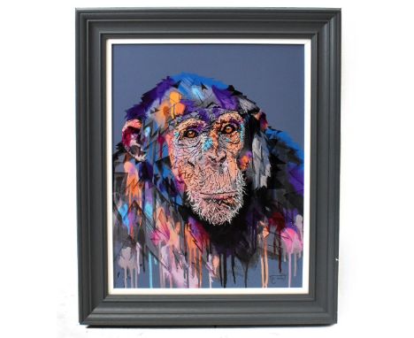 STEPHEN FORD; signed limited edition print, 'Keep the Faith', no.74/95, printed signature lower right, 63 x 50cm,&nbsp;framed