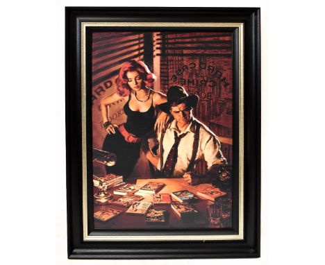 GLEN ORBIK; a limited edition signed print, 'Fifty - To - One', edition 4/49, printed signature, with certificate of authenti