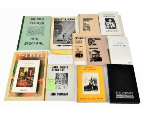 SINCLAIR (I), THE VERBALS, a slip case of three, both booklets signed and one numbered 35/60; LUD HEAT, signed and dedicated,