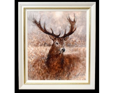 GARY BENFIELD; signed limited edition print, ‘Noble’, 49/195, 83 x 66cm, framed, with certificate of authenticity. (D)Additio