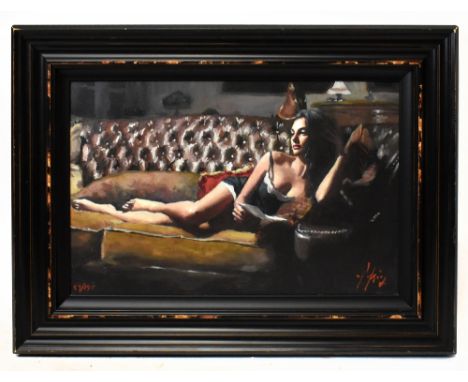 FABIEN PEREZ; signed limited edition giclee print, ‘Study for Saba with Letter V’, edition 53/95, printed signature, 45 x 68c