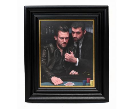 VINCENT KEMP; signed limited edition print, 'Hold back, it is not your night', edition 26/150, printed signature, with certif