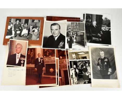 MOUNTBATTEN OF BURMA; a large collection of black and white photographs from the estate of John Barratt, private secretary to