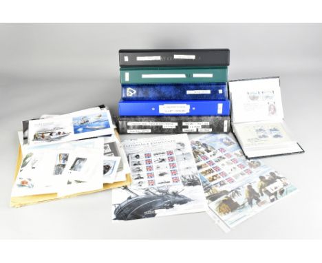 FALKLANDS, ASCENSION & BRITISH ANTARCTIC TERRITORY; an extensive collection of modern mint and used stamps, FDCs, special int