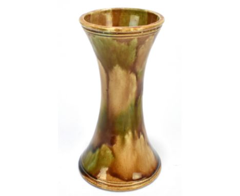 DUNMORE; an Art Pottery treacle glazed waisted vase, height 15.5cm.Additional InformationLight wear to the rims, crazing to t