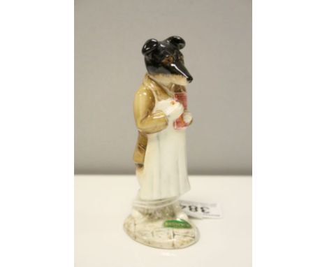 Beswick Beatrix Potter's 'Pickles ' Figure, BP-2  with Oval Gold Beswick England backstamp