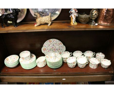 Minton ceramic Tea service in "Haddon Hall" pattern to include cups, saucers, side plates etc