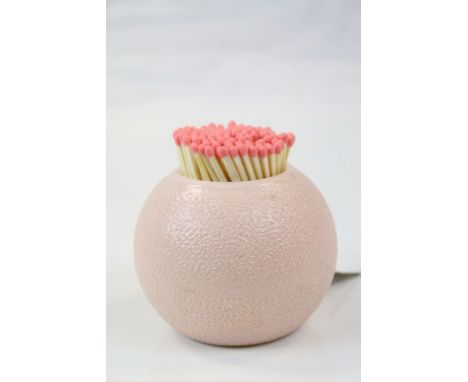 Early 20th century Carltonware Pink Ceramic Matchstriker