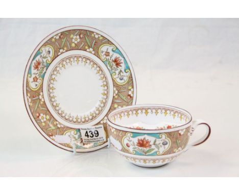 Continental Ceramic Moustache Cup and Saucer 