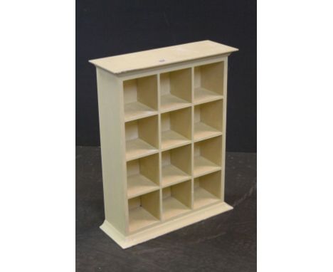 Twelve Pigeon  Shelf Unit, 49cms wide x 63cms high