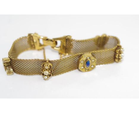 Good vintage Goldette NY cocktail bracelet circa 1950s