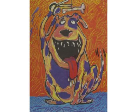 G. Dawson - 'A Dog's Life just got Easier' silkscreen, 19/500, signed and dated 2000 lower left.