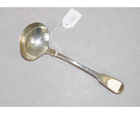 George III sterling silver sauce ladle London 1818, makers William Eley and William Fearn. Length 17cm approx Weight 52grams 
