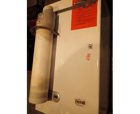 Ferroli F24 combi boiler condensing integral time clock with mounting bracket and flue 