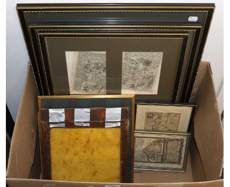 Collection of Maps and Map Reference Books, including Ogilby (John), London to Holyhead, hand-coloured engraved strip road ma