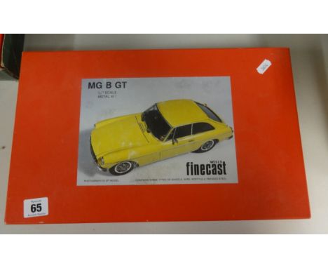 Wills Finecast, model 1244 scale MGBGT metal kit, boxed.