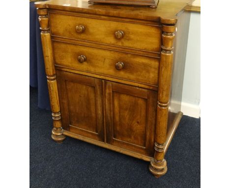 A 19th century mahogany commode cupboard.