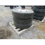 11R24.5 Tires on rims